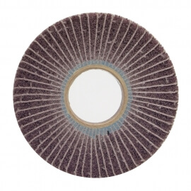 8 x 1 x 3 in. bear-tex non-woven interleaf flap wheel 120 grit ao m grit - 66261010711