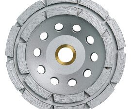 5 in. x 7/8 in.-5/8 in.-20 mm clipper classic double row diamond cup wheel - 70184684037