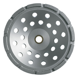 5 in. x 7/8 in.-5/8 in.-20 mm clipper classic single row diamond cup wheel - 70184684035