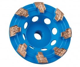 5 x 5/8-11 in. clipper classic ihd single row diamond cup wheel - 70184601764