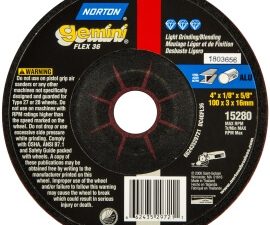 2 x 1/8 x 3/8 in. gemini flexible grinding wheel a 60 q t27 - 66252835632