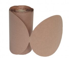 6 in. no-fil paper psa disc roll p220 grit a270 ao 100 per roll - 66261127473