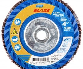 5 x 5/8-11 in. blaze plastic flat flap disc t27 60 grit r980p ca - 77696090142