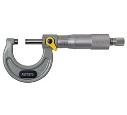 Asimeto 7101043 3-4" x 0.0001" outside micrometer with locking clamp - 7101043