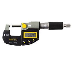 Asimeto 7105065 5-6" x 0.00005" ip65 digital outside micrometer with spc output - 7105065