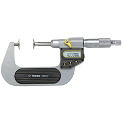 Asimeto 7145011 0-1" ip65 absolute digital disc micrometer with non-rotating spindle - 7145011