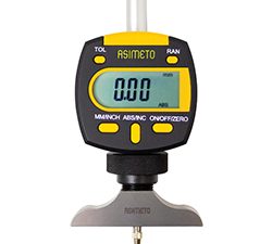 Asimeto 7475040 0-4" digital interchangeable rod type depth gauge - 7475040