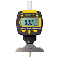 Asimeto 7475040 0-4" digital interchangeable rod type depth gauge - 7475040