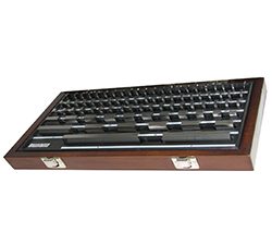 Asimeto 7650020 0.050" - 4.000" 36pc Grade 0 Steel Rectangular Gauge Block Set - 7650020