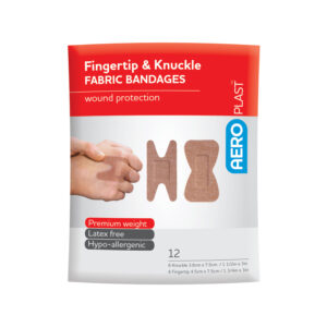 AEROPLAST Premium Fabric Fingertip & Knuckle Dressings Env/12 - AFP312