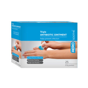 AEROSOOTHE Triple Antibiotic Packet 0.5g 25/box - ASTA25US