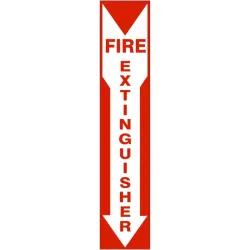 Fire extinguisher red on wht down arrow - G4-26311