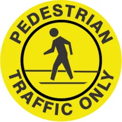 Pedestrian traffic only picto floor decal - FD-50