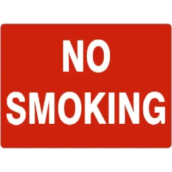 No smoking white on red - G-485733
