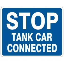 Stop tank car connected sign - RR-98131