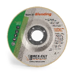 Cotton fiber blending wheel 6" x 1/4" x 7/8" - 36 gfx depressed center wheel - 260042