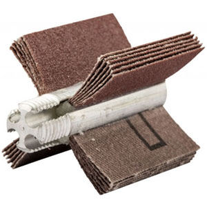 2-1/2 x 1-1/2 in. plain flap b-4 bore polisher p80 grit ao 5-ply - 8834154101