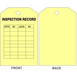 Inspection Tags