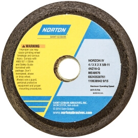 4 x 3 x 2 x 5/8 x 3/4 x 3/4 in. norzon plus snagging wheel 4nz 16 u b t11 - 66243530761