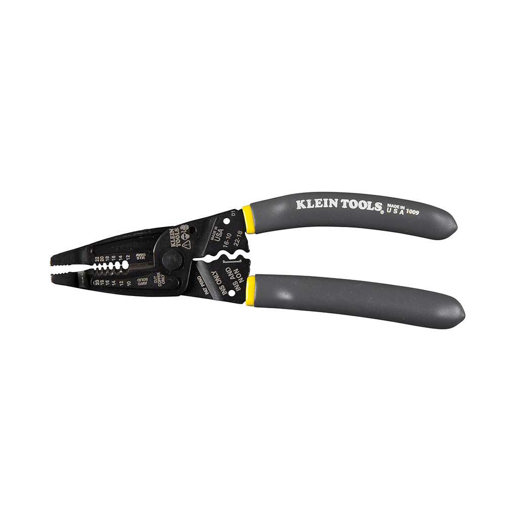 Klein-Kurve Long-Nose Wire Stripper, Wire Cutter, Crimping Tool - KLE 1009