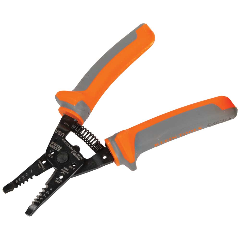 Insulated Klein-Kurve® Wire Stripper and Cutter - KLE 11055RINS