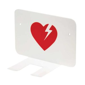 White / Red Wall Bracket for LIFEPAK CR2 - 11210-000046