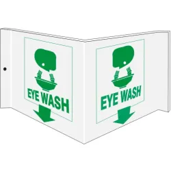 Eye wash with fountain picto - projecting wall sign - PWS-2