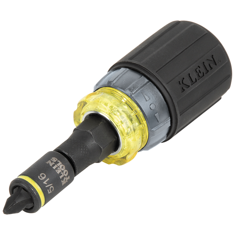 KNECT™ 7-in-1 Ratcheting Impact-Rated Stubby Screwdriver/Nut Driver - KLE 32561HDRT