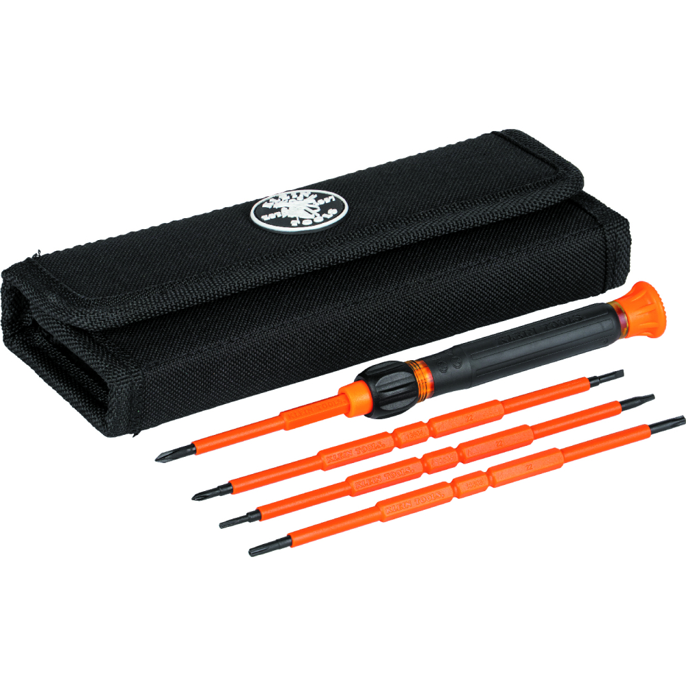 8-in-1 Insulated Precision Screwdriver Set with Case - KLE 32584INSR