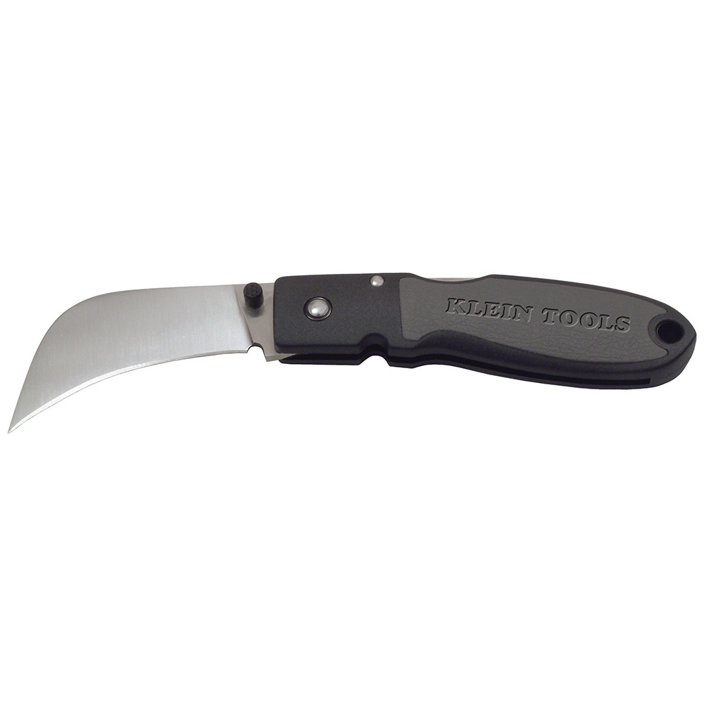 Lockback Knife, 2-5/8-Inch Hawkbill Blade, Black Handle - KLE 44005