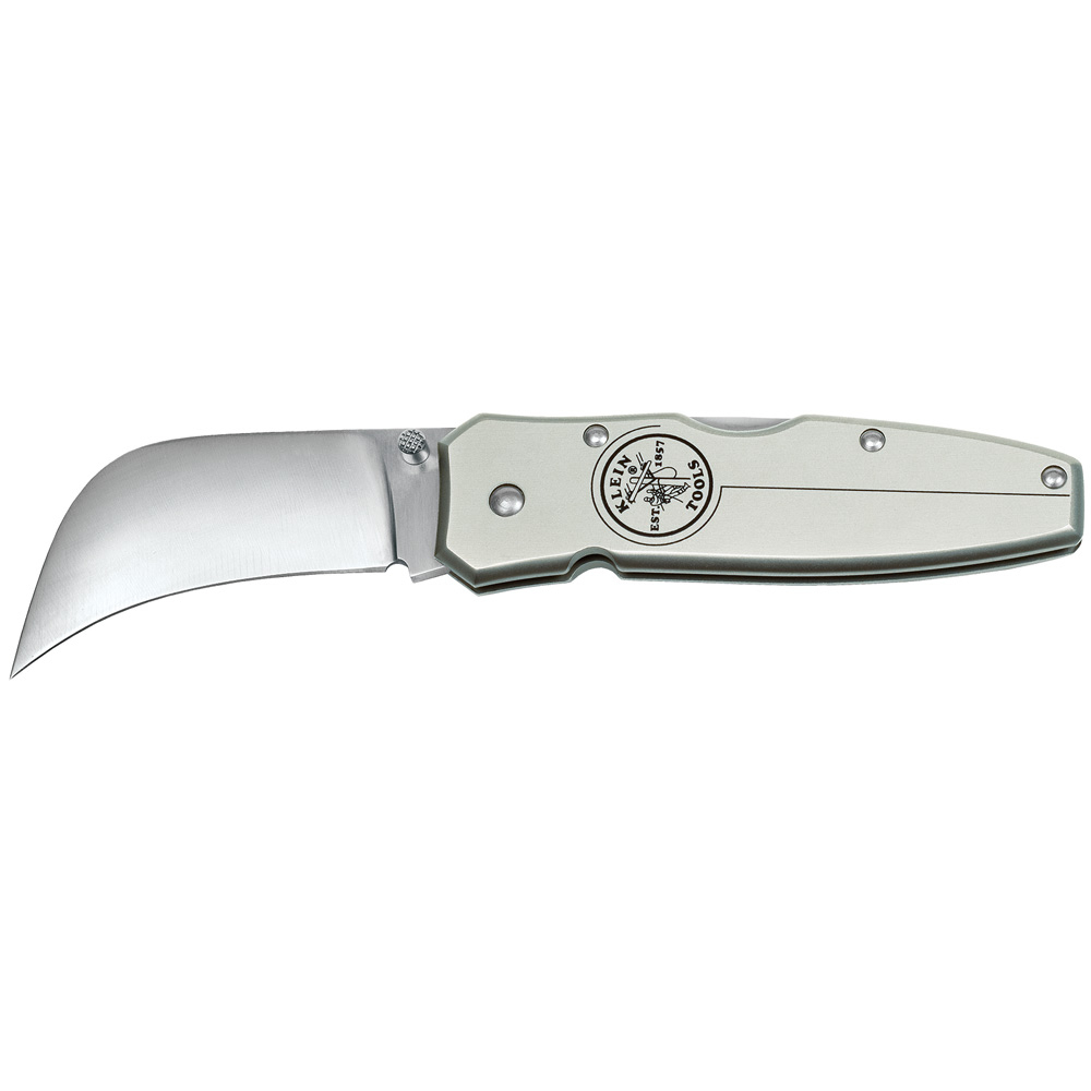 Lockback Knife 2-5/8-Inch Hawkbill Blade, Aluminum Handle - KLE 44006