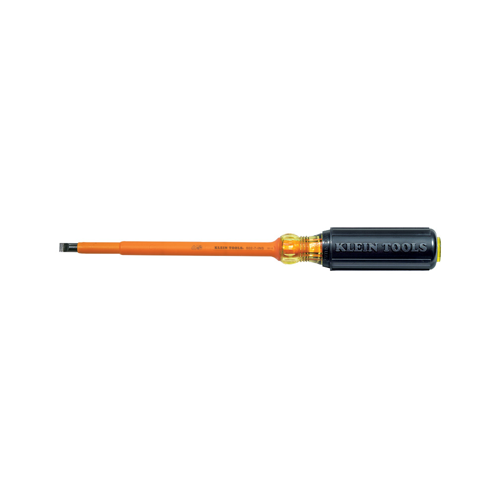 Insulated Screwdriver, 5/16-Inch Cabinet, 7-Inch Round Shank - KLE 602-7-INS