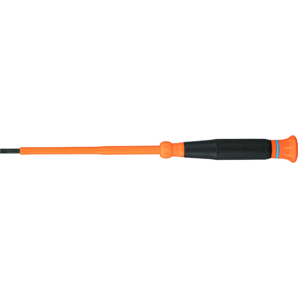 Insulated Precision Screwdriver, 1/8-Inch Slotted, 4-Inch Shank - KLE 6254INS