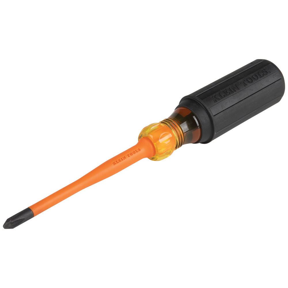 Slim-Tip Insulated Screwdriver, #2 Phillips, 4-Inch Round Shank - KLE 6934INS