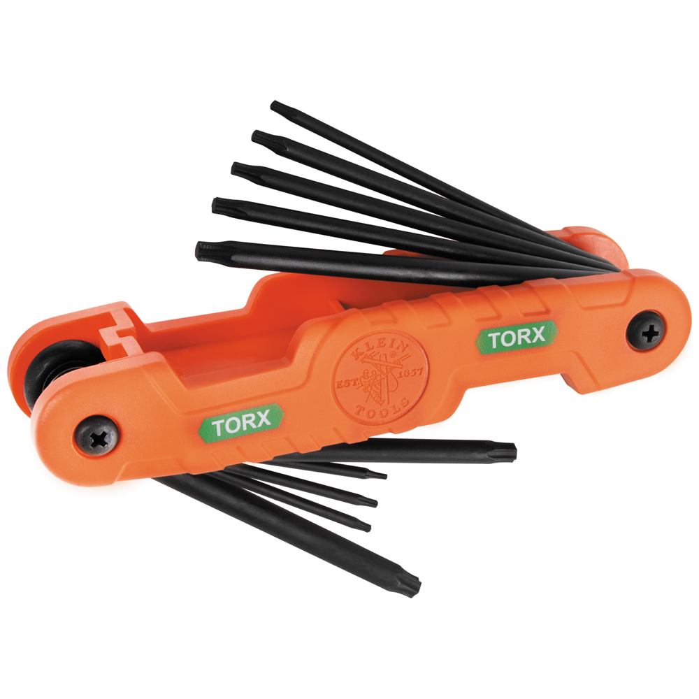 Pro Folding Hex Key Set, 10-Key, TORX® Sizes - KLE 70550T