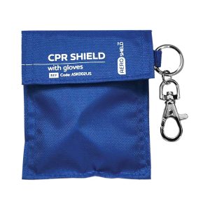 AEROSHIELD CPR Face Shield Disposable Keyring with gloves - ASK002US