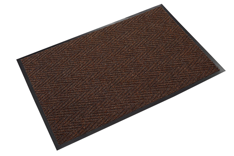 Chevron 3'x4' Brown Scraper/Wiper Mat - CN 0034BR