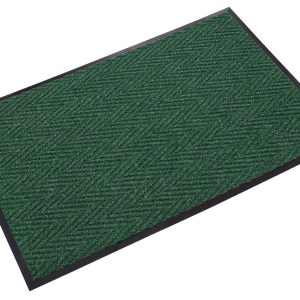 Chevron 3' Custom Forest Green Scraper/Wiper Mat - CNR0036FGC