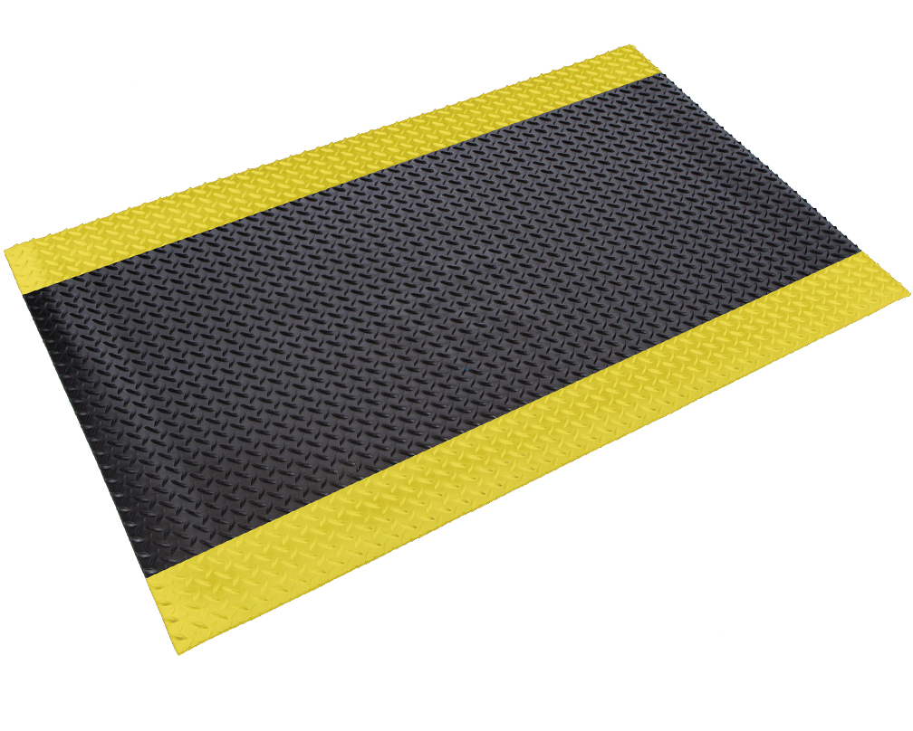 Deck Plate Runner 4' Custom Black w/Yellow - CXR0048YBC