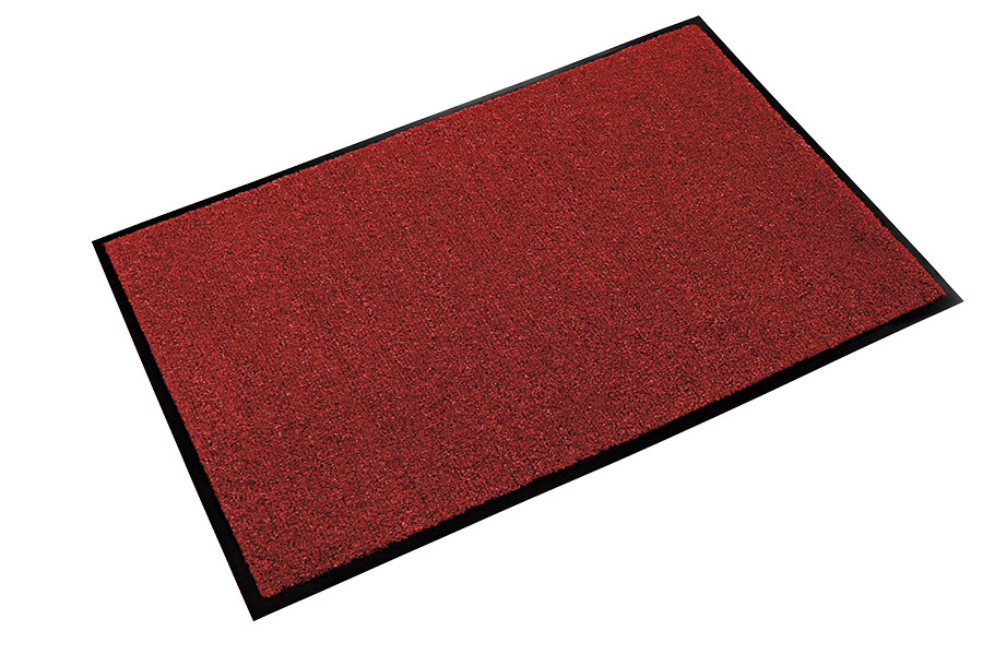 Rely-On Olefin 4'x8' Castellan Red Wiper Mat - GS 0048CR