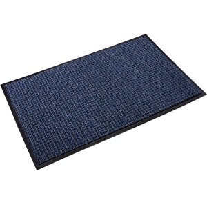 Oxford Elite 6' Custom Black/Blue Scraper/Wiper Mat - OER0072BLC