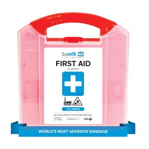 SUREFILL 25 ANSI 2021 A+ First Aid Kit - Retail Plastic Case - SF25ANR