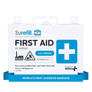 SUREFILL 25 ANSI 2021 A+ First Aid Kit - Metal Case - SF25AT