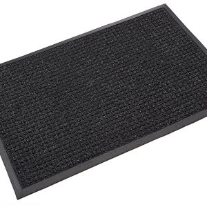 Super-Soaker Rubber-Border 3'x10' Charcoal Scraper/Wiper Mat - SS R310CH