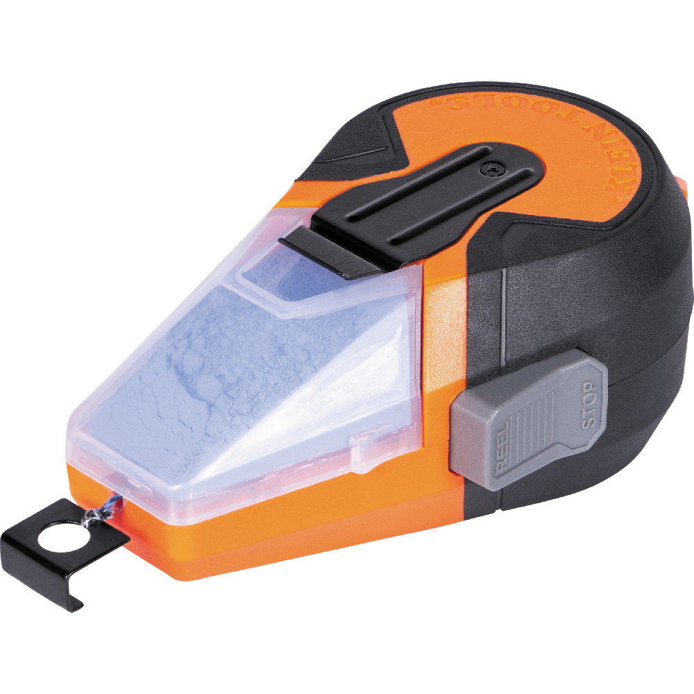 Auto-Retracting Chalk Line with Blue Chalk - KLE CHLK50B