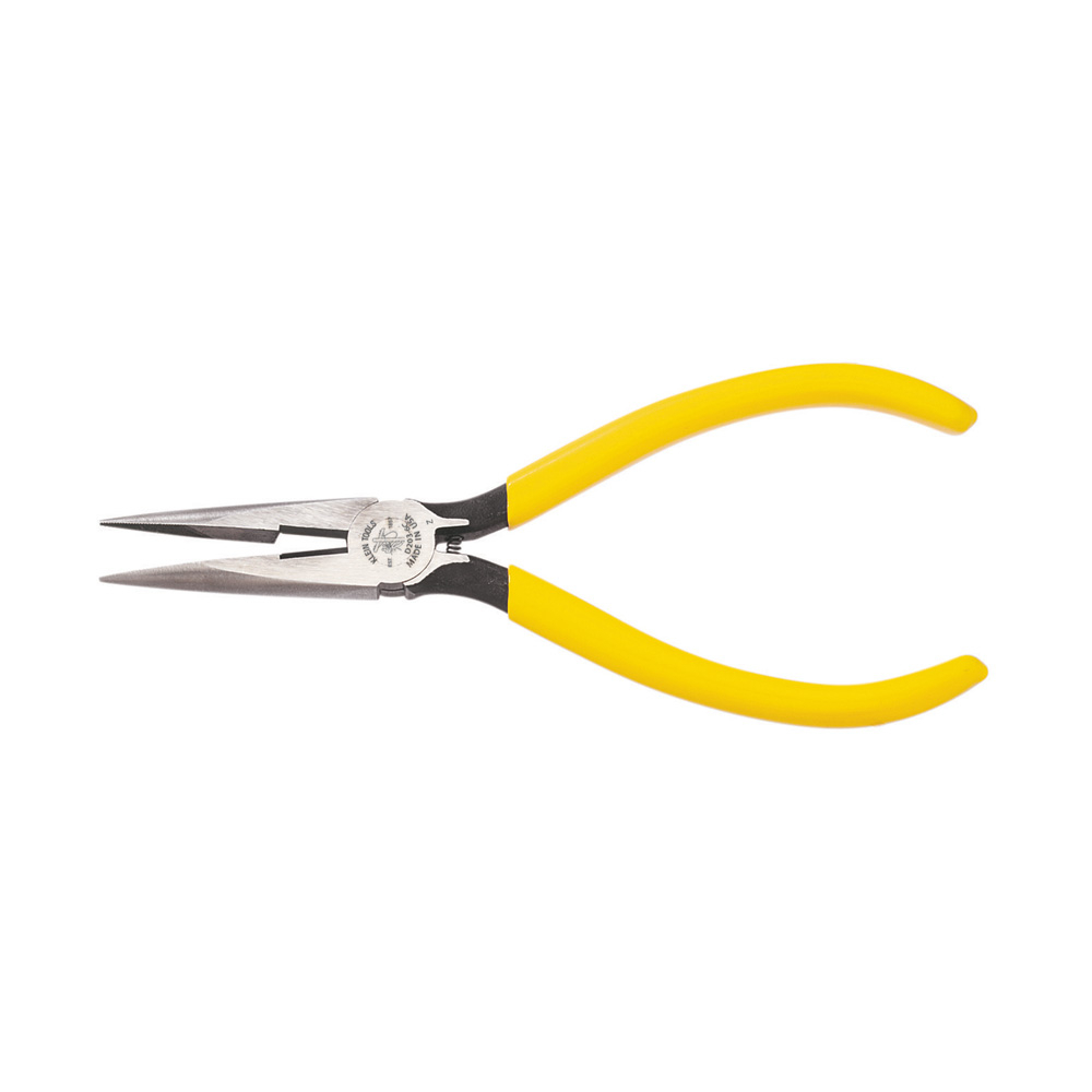 Pliers, Needle Nose Side-Cutters with Spring, 6-Inch - KLE D203-6C