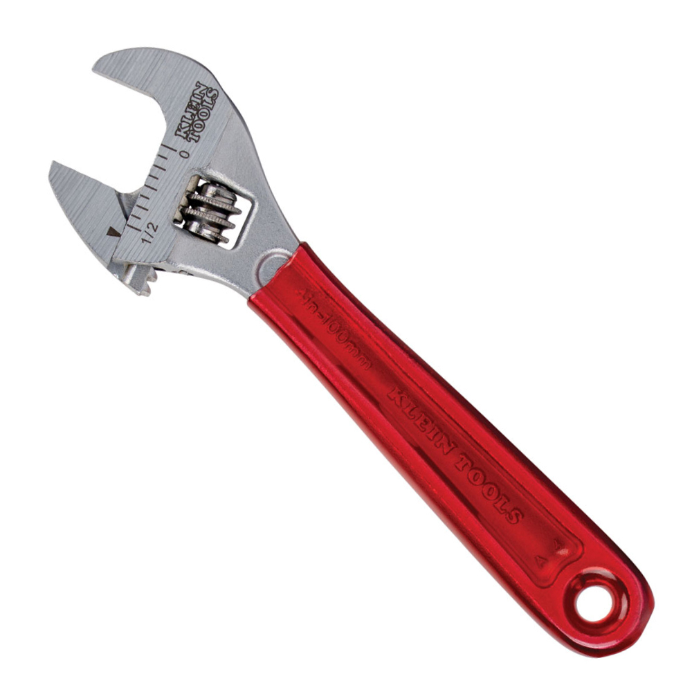 Adjustable Wrench, Plastic Dipped, 4-Inch - KLE D506-4