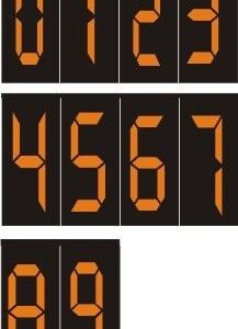 Magnetic numbers 2.5” - MG 0-9