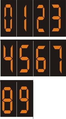 Magnetic numbers 2.5” - MG 0-9